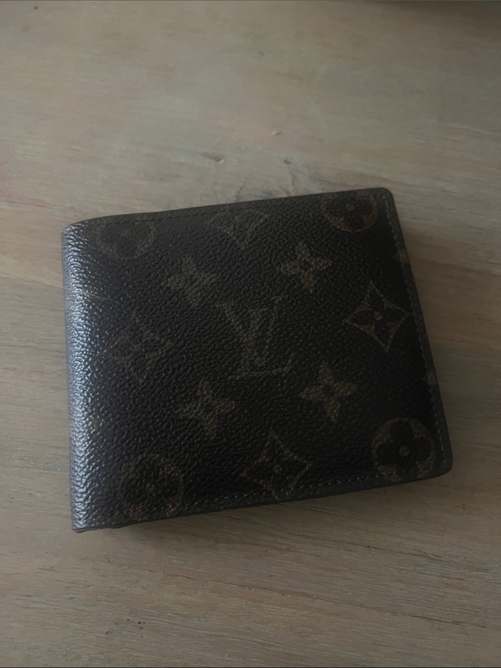 Luxury Monogram Brown Men's Money Clip Wallet